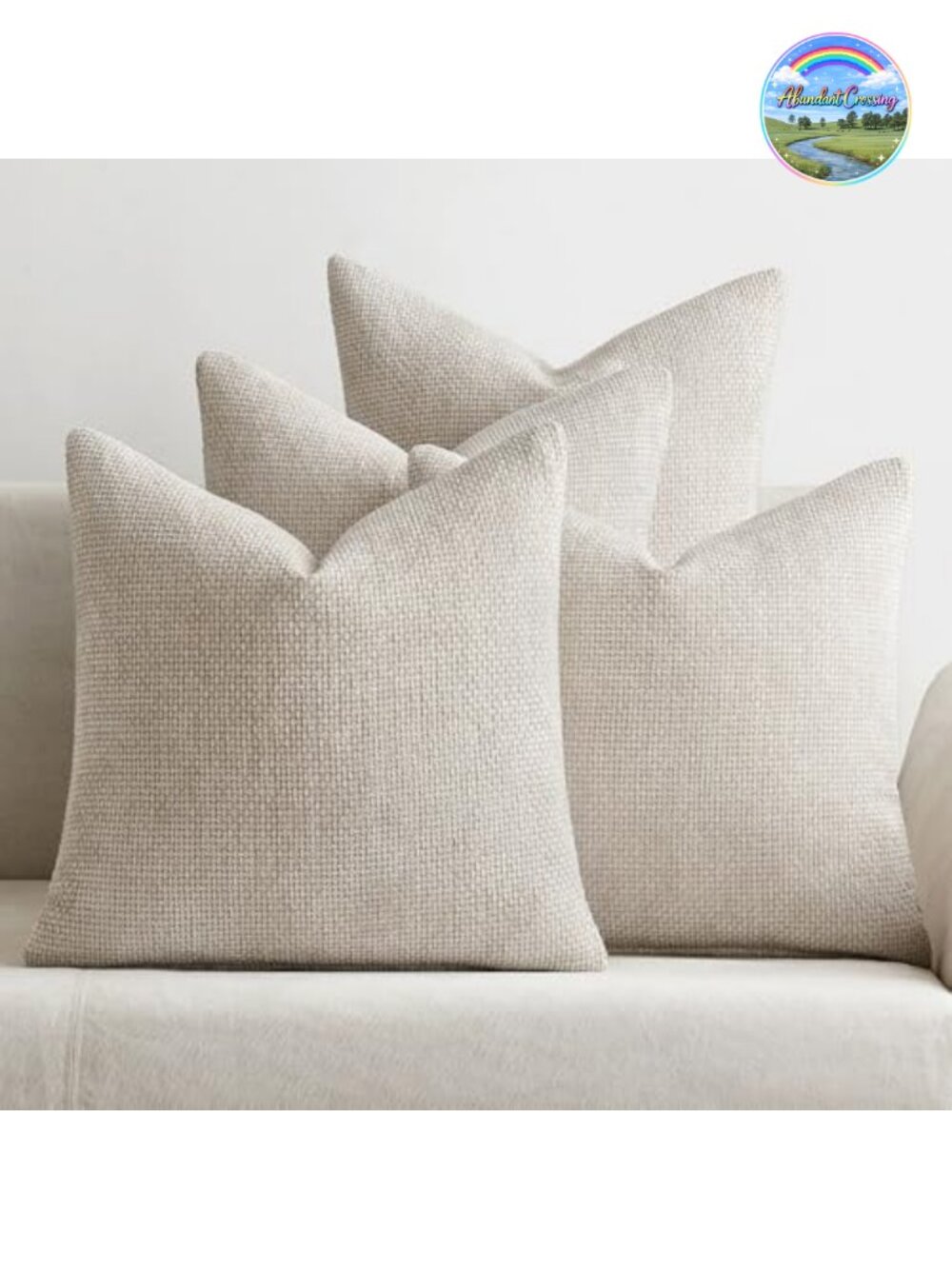 Set of 4 Soft Chenille Decorative Throw Pillow Covers Square Zipper 20x20